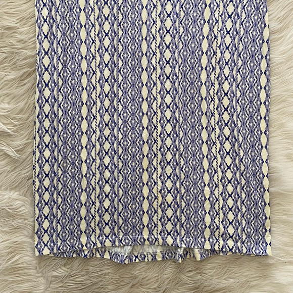 Seraphine Purple Yellow Geometric Short Sleeve Aztec Front Twist Maternity Dress - Picture 9 of 15